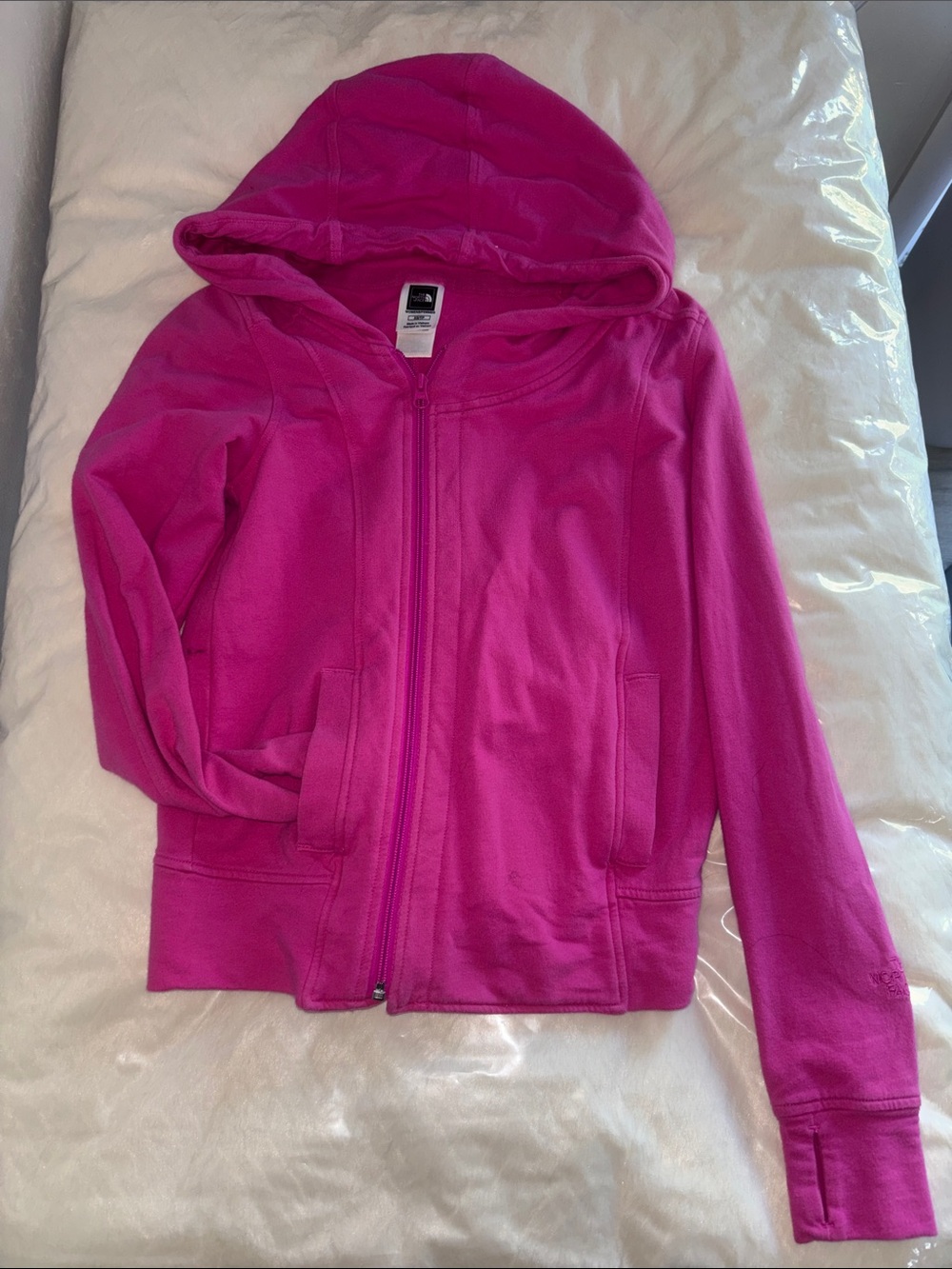 The North Face Girls' Zip Hoodie - Hot Pink